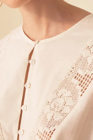 Des Petits Hauts blouse raymond ECRU Flash Sale