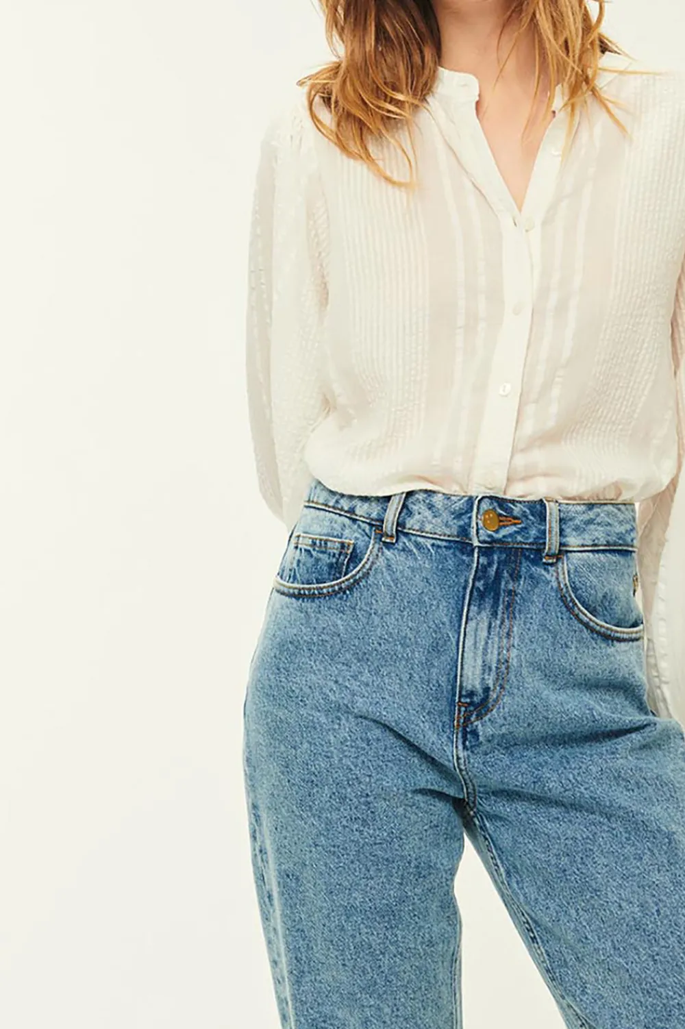 Des Petits Hauts Blouse Robine ECRU New