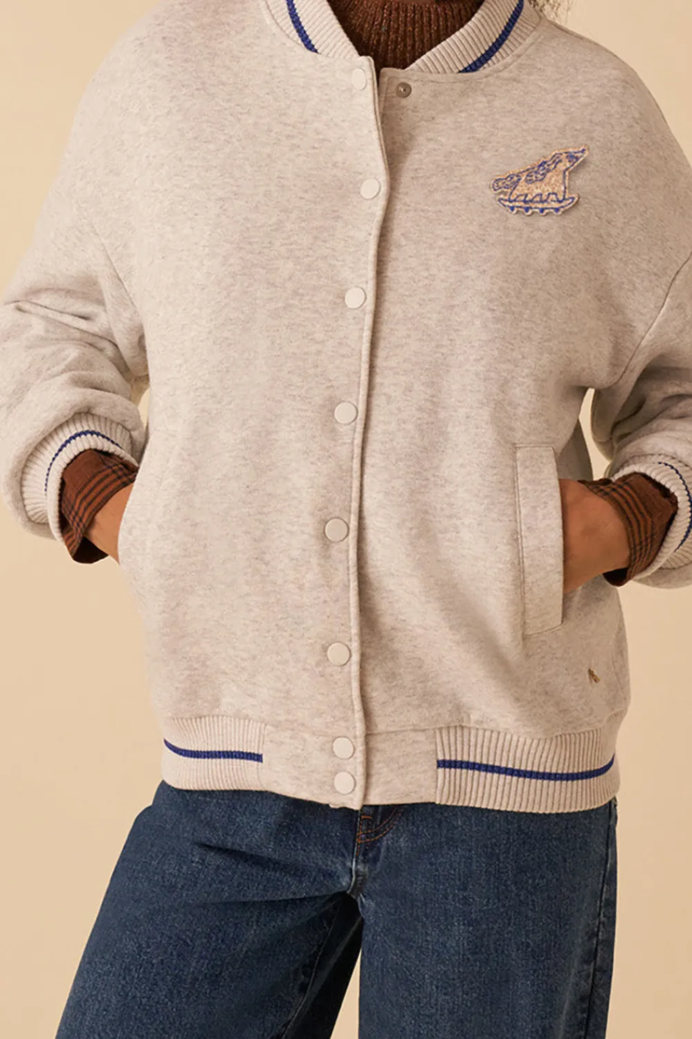 Des Petits Hauts bomber joker gris chine GRISCHINE Discount