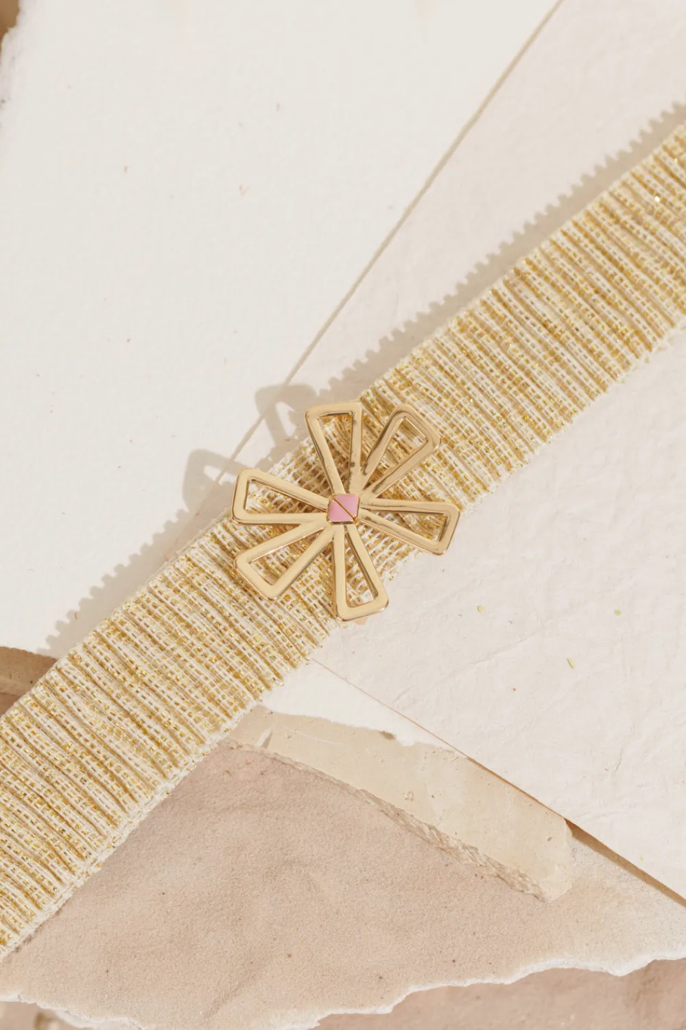 Des Petits Hauts Ceinture Monica Ecru/Dore Shop
