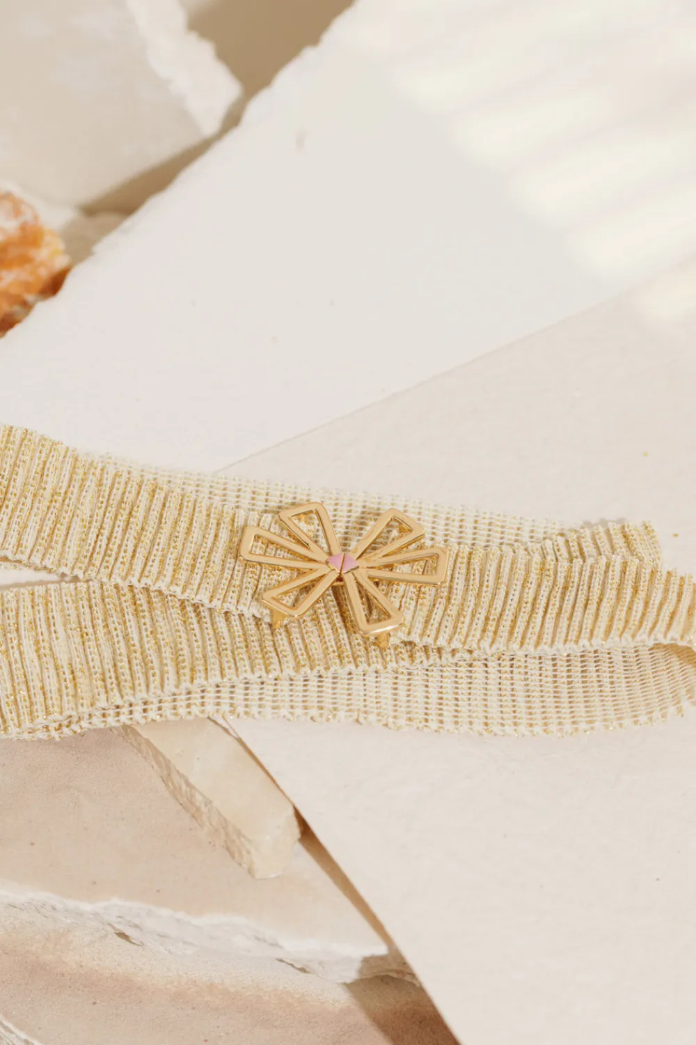 Des Petits Hauts Ceinture Monica Ecru/Dore Shop