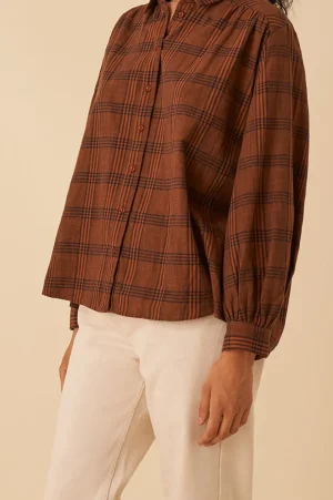 Des Petits Hauts chemise vanou carreaux cannelé CARREAUXCANNELÉ Shop