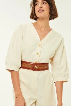 Des Petits Hauts Combi pantalon Emanuel CREME Fashion