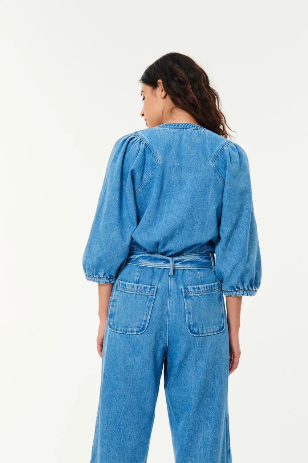 Des Petits Hauts Combi pantalon Larry Vintage Blue VINTAGEBLUE Shop