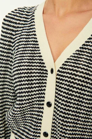 Des Petits Hauts Gilet Azelie Creme/Noir Best