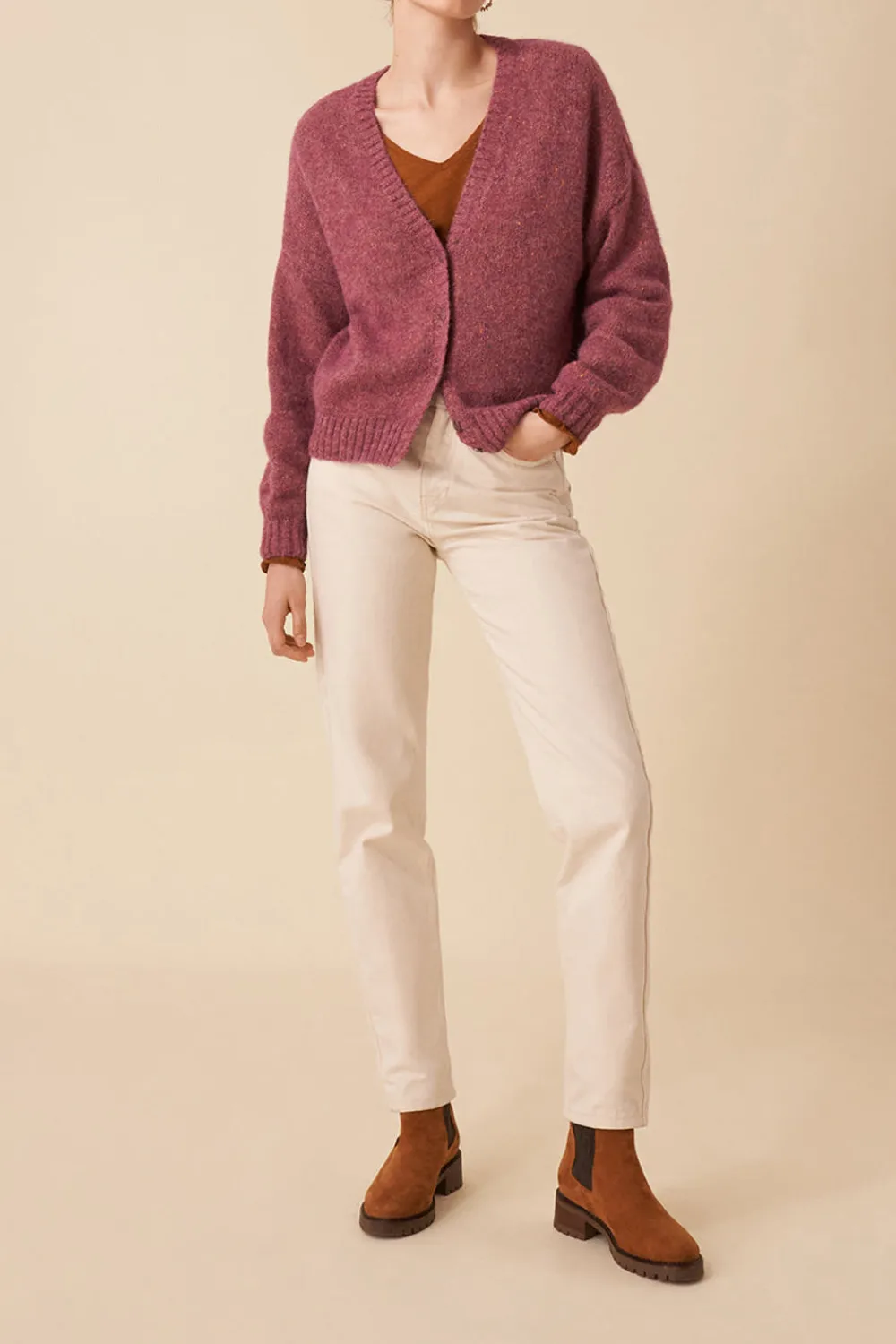 Des Petits Hauts gilet bella praline boutonne PRALINEBOUTONNE Best