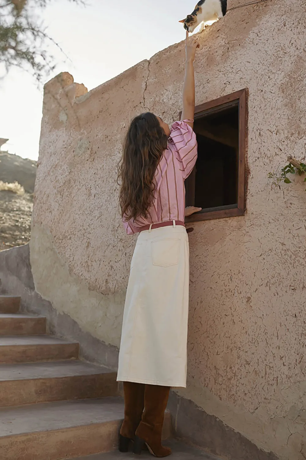 Des Petits Hauts Jupe Emati CREME Best Sale