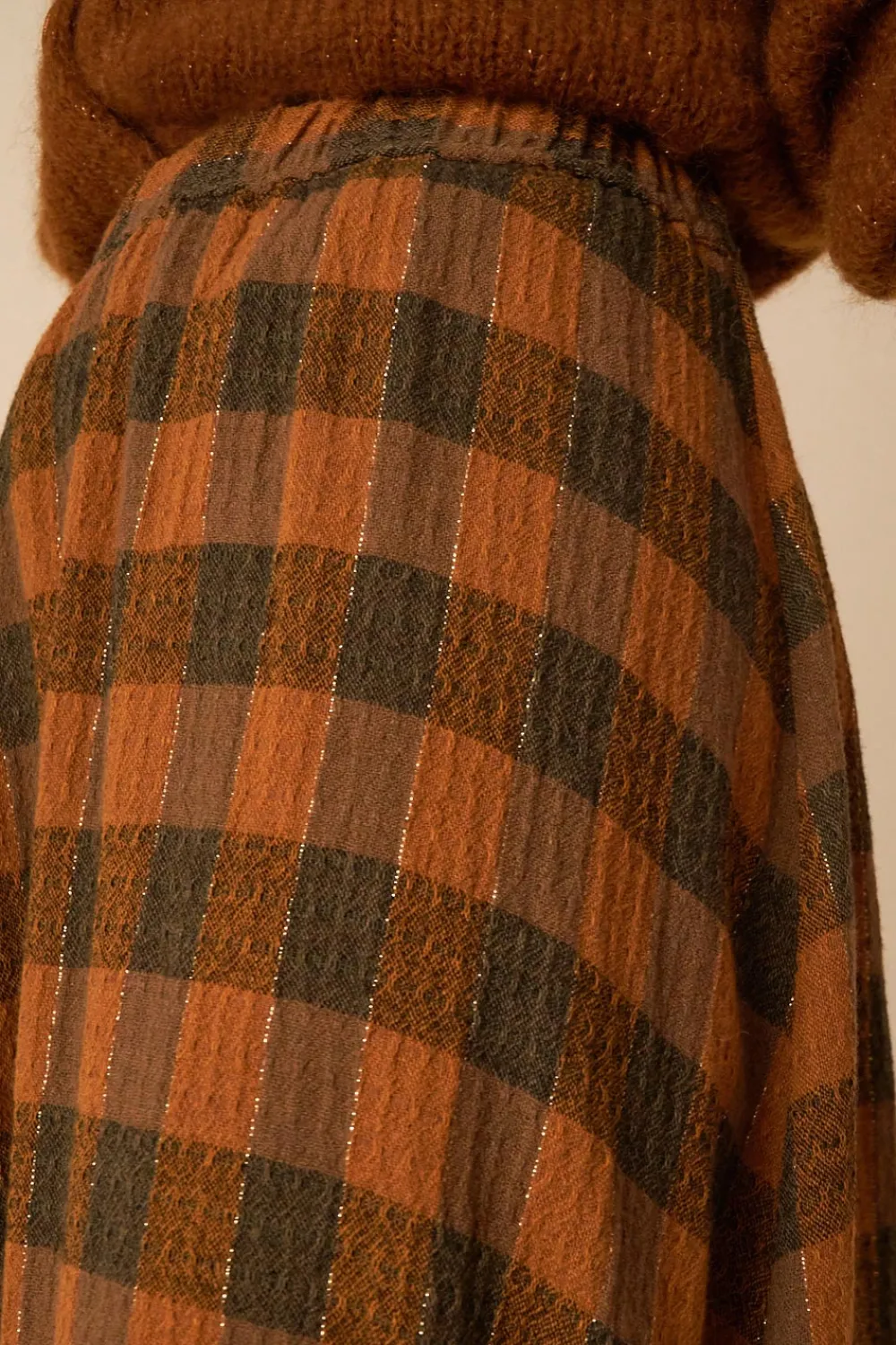 Des Petits Hauts jupe virvolte carreaux gingembre CARREAUXGINGEMBRE Online