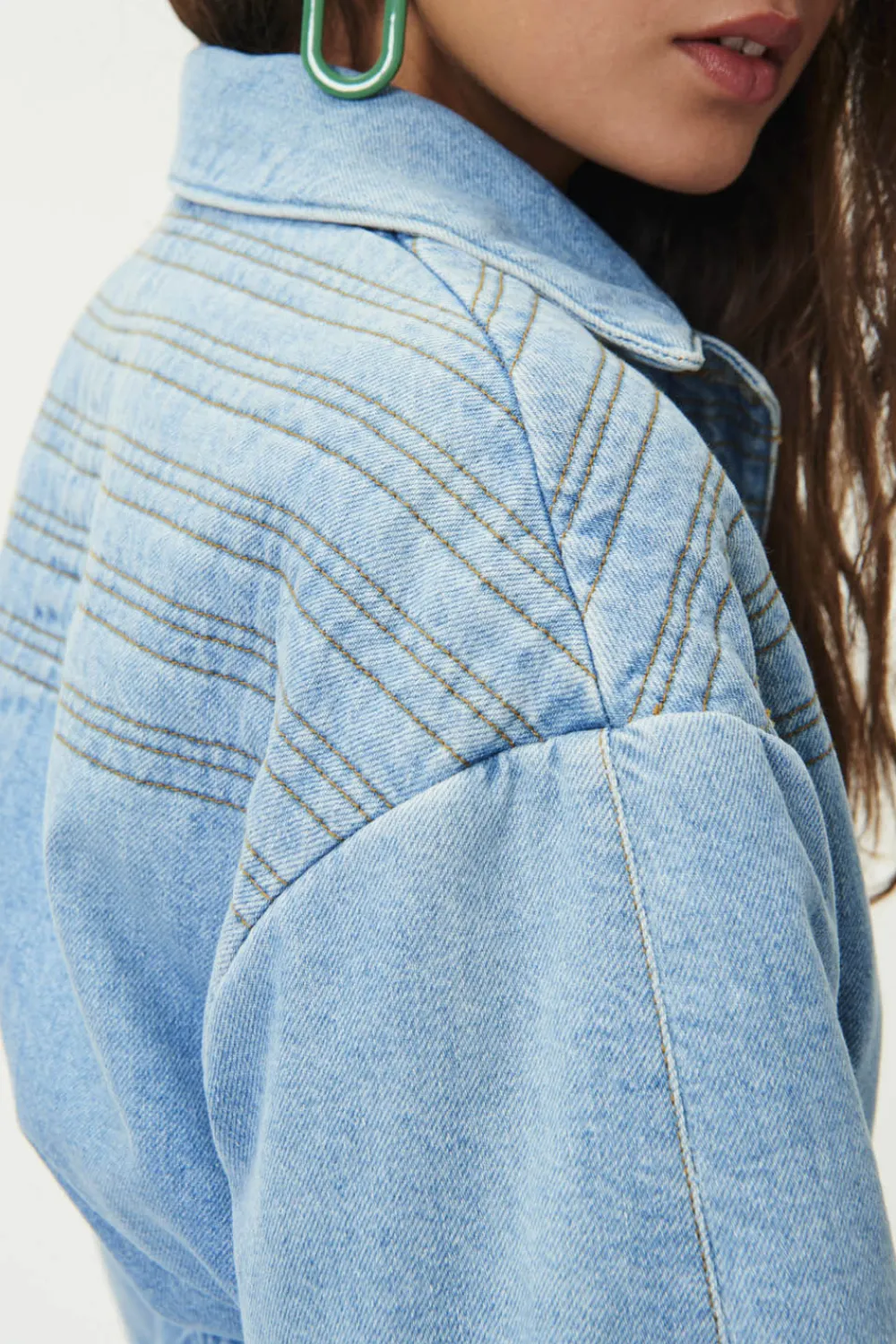 Des Petits Hauts Manteau Natali Vintage Blue VINTAGEBLUE Flash Sale