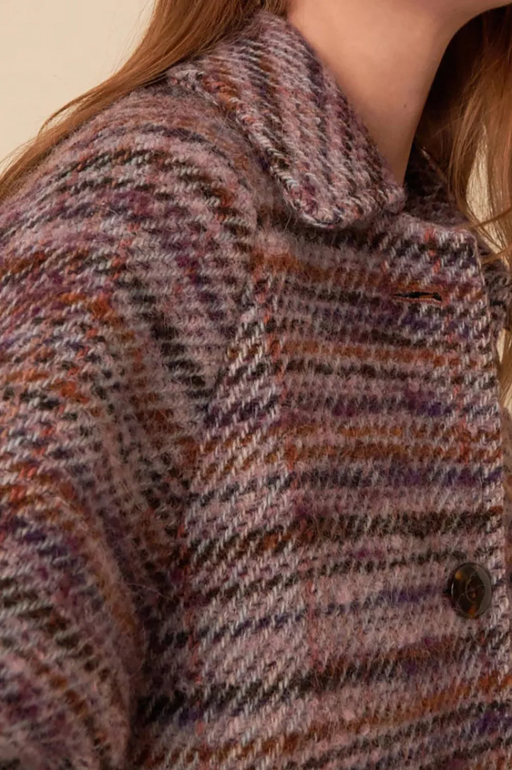 Des Petits Hauts manteau nerissa carreaux miranda CARREAUXMIRANDA Flash Sale