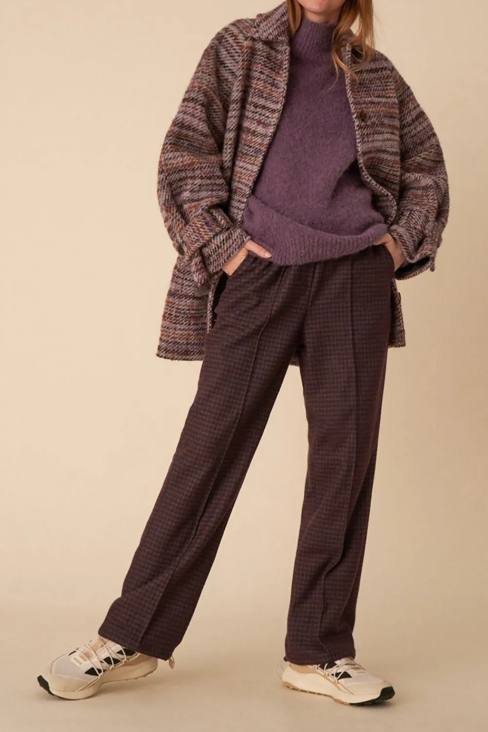 Des Petits Hauts manteau nerissa carreaux miranda CARREAUXMIRANDA Flash Sale