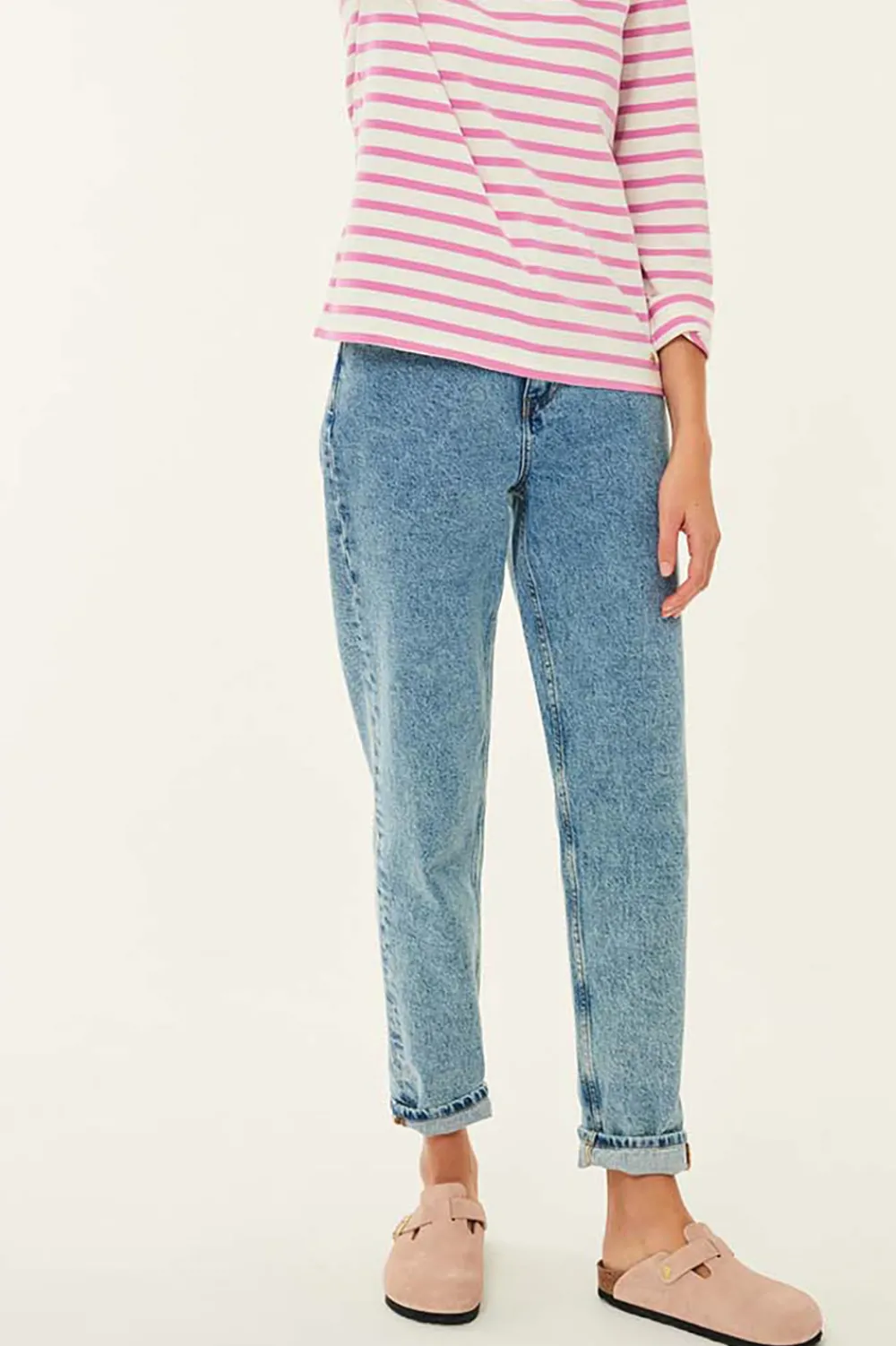 Des Petits Hauts Marinière Filipette Ecru/Loukoum Hot