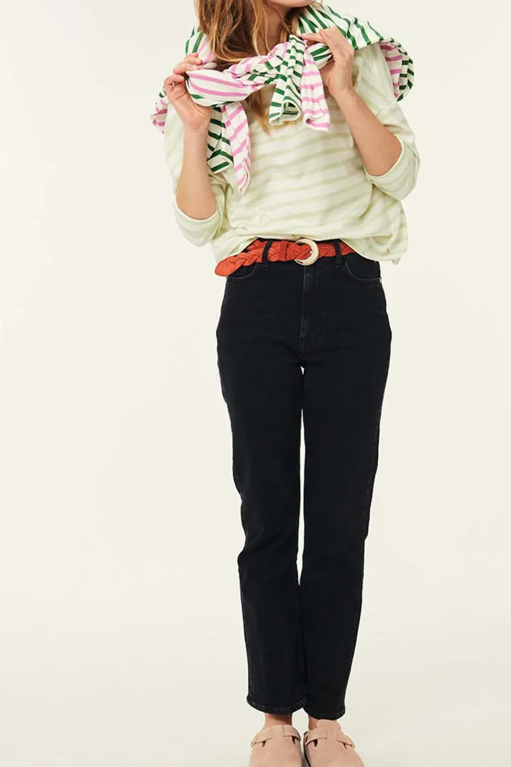 Des Petits Hauts Marinière Filly Ecru/Anis Fashion