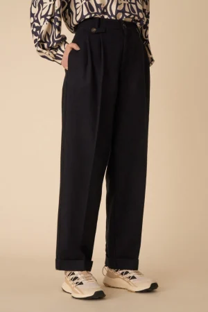 Des Petits Hauts pantalon volare MARINE Store