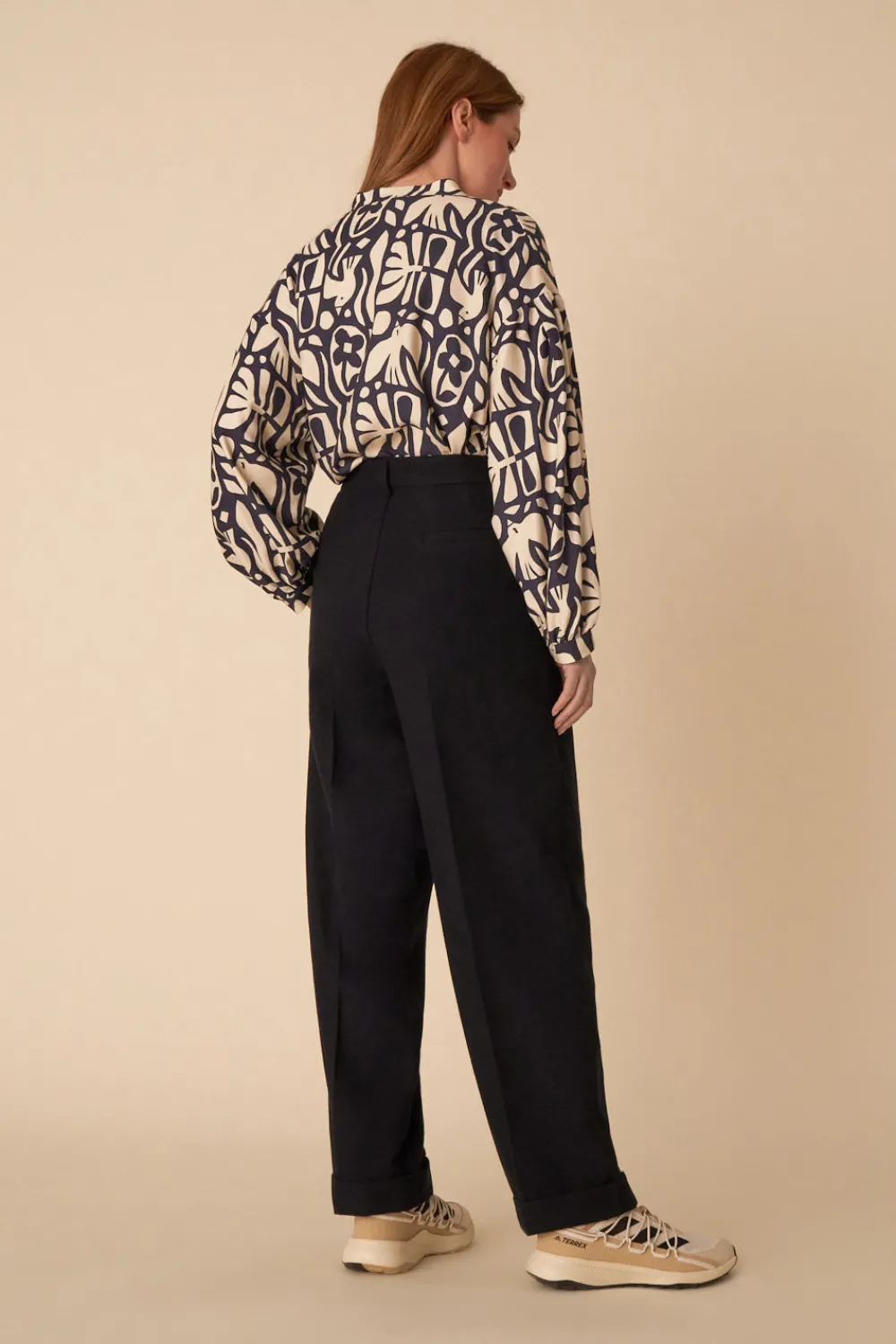 Des Petits Hauts pantalon volare MARINE Store