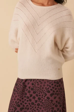 Des Petits Hauts pull aloise ECRU Discount