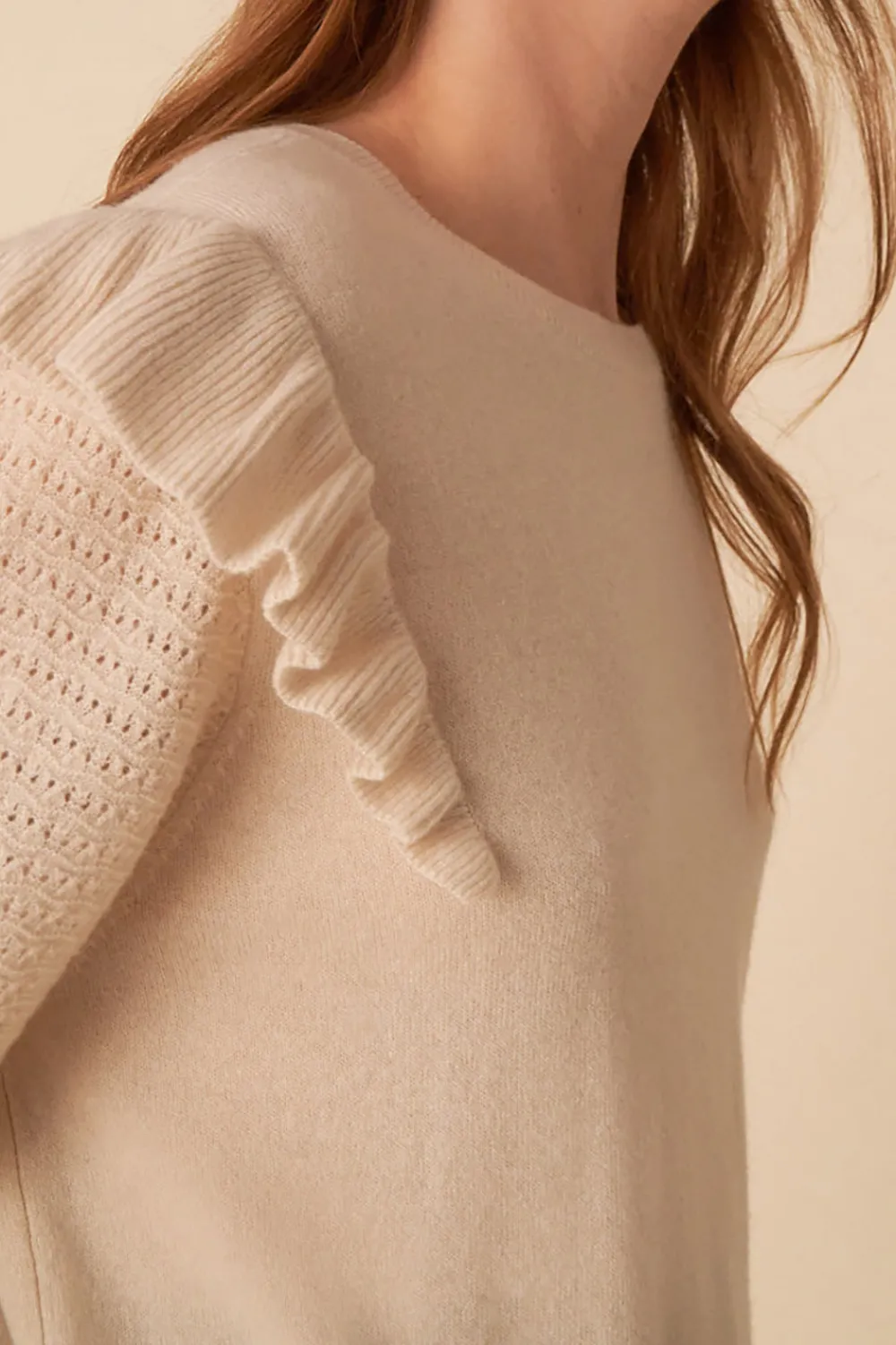 Des Petits Hauts pull ariane CREME Flash Sale