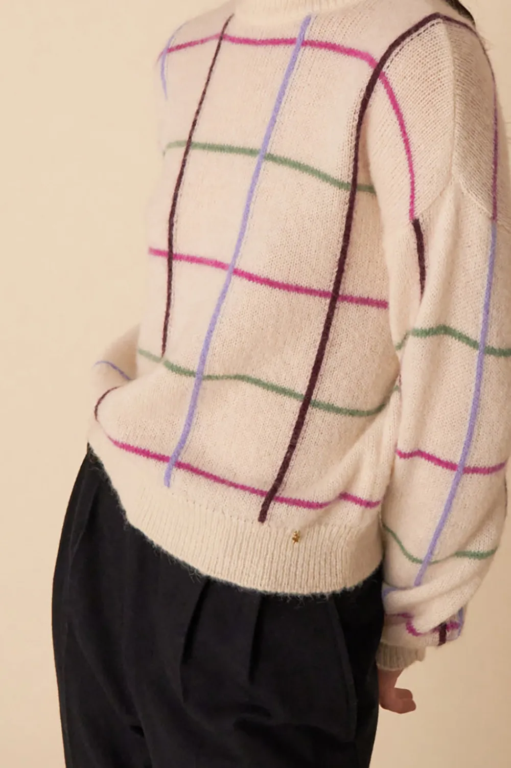 Des Petits Hauts pull chandler ecru/multico Shop