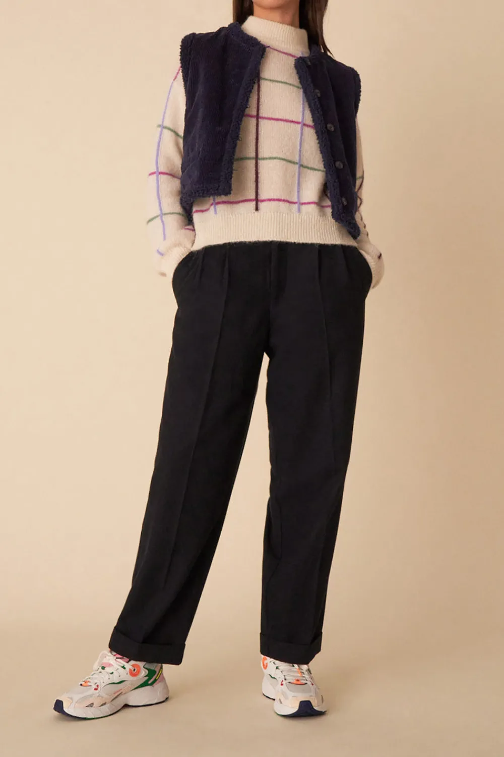 Des Petits Hauts pull chandler ecru/multico Shop