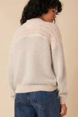 Des Petits Hauts pull dawson amande/ecru Online