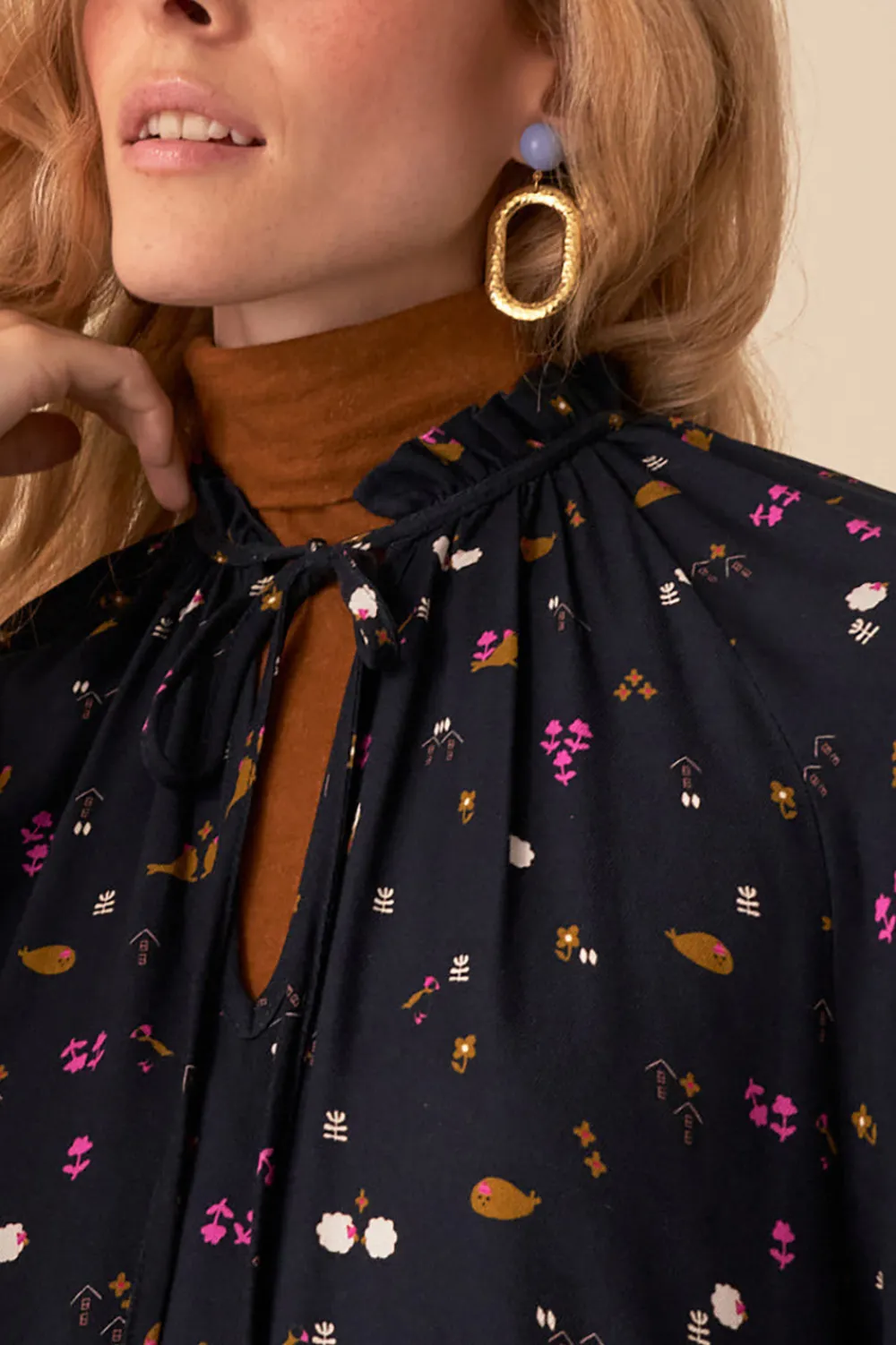 Des Petits Hauts robe en viscose imprimée toulouse WALY Hot