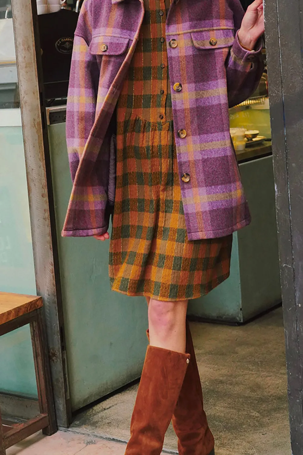 Des Petits Hauts robe virola carreaux gingembre CARREAUXGINGEMBRE Best