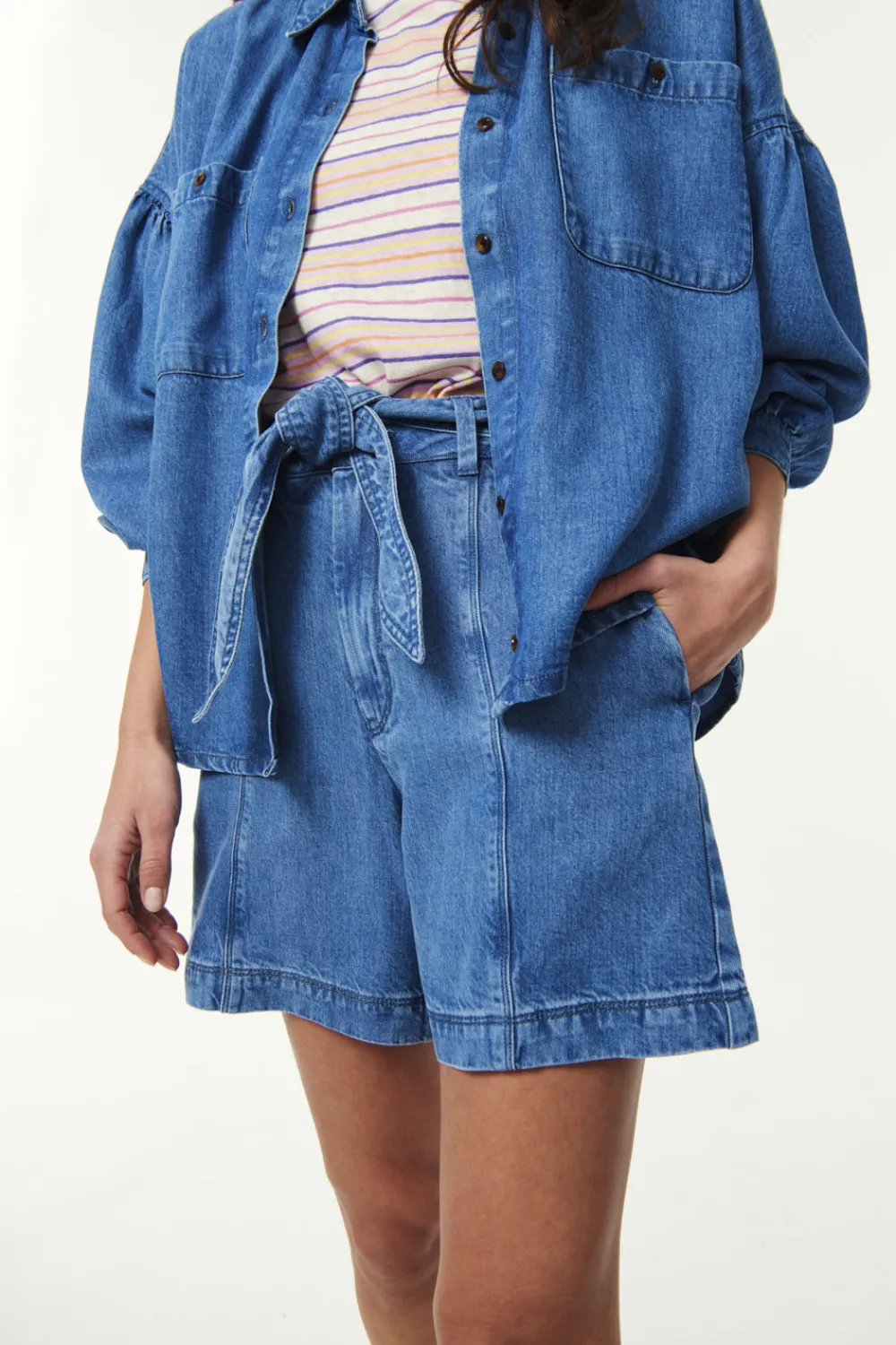 Des Petits Hauts Short Lalali BLUE Hot