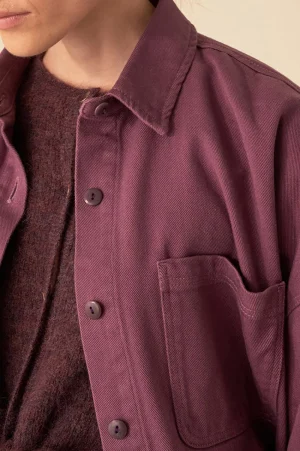 Des Petits Hauts surchemise loukian VIOLETTE Store