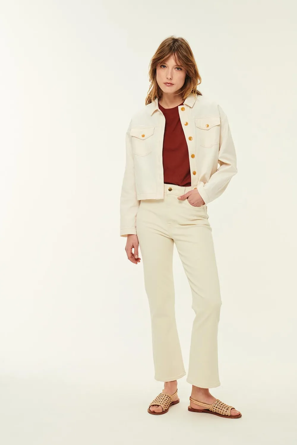 Des Petits Hauts Tee-shirt Jenna PECAN Sale