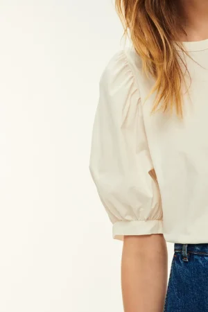 Des Petits Hauts Tee-shirt Kaleb ECRU Clearance
