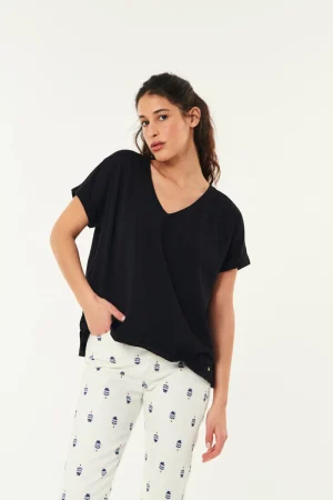 Des Petits Hauts Tee-shirt Zaeline NOIR Sale
