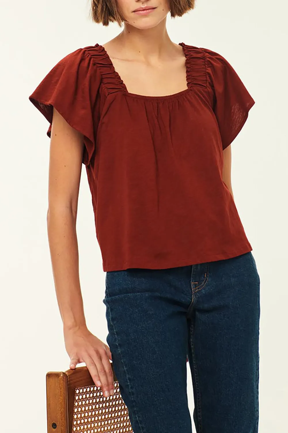 Des Petits Hauts Tee-shirt Zalam PECAN Best